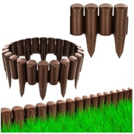 Obrzeże ogrodowe tworzywo sztuczne 240 cm x 23 cm brązowy