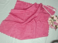 Obrus serweta na stół haft kwiaty 77 x 77 cm #94 Jak nowa