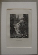 SZKLARSKA PORĘBA KARKONOSZE; WODOSPAD Kamieńczyka, Der Zackenfall, staloryt