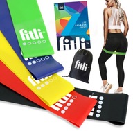 Zestaw 5 gum oporowych fitli MINI BAND – do ćwiczeń i rehabilitacji