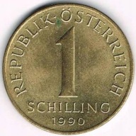 moneta 1 szyling Austria 1990 r