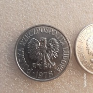 50 groszy,1978 zzm i bzm, mennicze dwie monety.