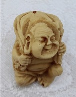 mała kolekcjonerska figurka mistrz/Budda - STARA