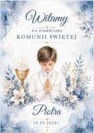 Tablica Powitalna Pierwsza Komunia Święta z imieniem