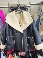 Kożuszek krótki eko, czarny Italy r. Uni, M/L/XL !!!