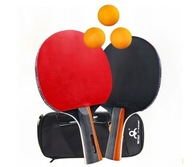 2X RAKIETKI DO TENISA STOŁOWEGO PING PONG 7 WARSTW + PIŁECZKI