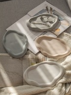 Taca dekoracyjna z betonu architektoniczego chmurka - NOOA CLOUD TRAY