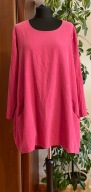 E Made in Italy oversize cieniutki sztruks