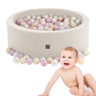 SUCHY BASEN KOJEC Z KULKAMI DLA DZIECI DO POKOJU 6 KOLORÓW 200 PIŁEK VELVET