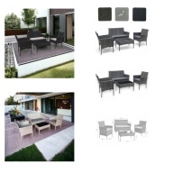 Komplet mebli ogrodowych 4os. technorattan MTG Trade Group szary