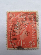 W. Brytania - dziurkowanie firmowe - król Jerzy VI obiegowy - Mi. 199 kas.