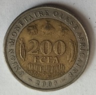 moneta Afryka Zachodnia 200 franków 2003