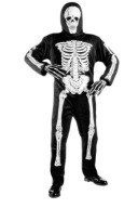 Strój Kościotrup Biały Szkielet / Kostium Strój Karnawałowy / 128cm