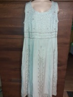 Sukienka Roman 40 indyjska haft maxi bawełna jak nowa