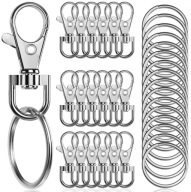 Brelok bez wzoru DKM breloczek zestaw zaczepów srebrne