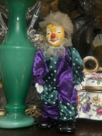 LALKA KOLEKCJONERSKA PORCELANA PORCELANOWY KLAUN CLAUN 31CM