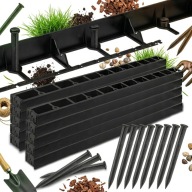 Obrzeże ogrodowe 20m 4,5 cm - tworzywo sztuczne czarne