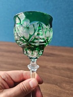 Luksusowy kieliszek Szczytna R.B – ręczny szlif – kolor zielony