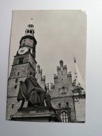 WROCŁAW 1960- POMNIK ALEKSANDRA FREDRY W RYNKU