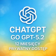 Chat GPT GO GPT 5 | 12 miesięcy | WŁASNE KONTO | Sztuczna Inteligencja | AI