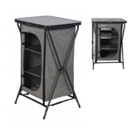 SZAFKA KEMPINGOWA SKŁADANA TURYSTYCZNA Z BLATEM 2 PÓŁKI + POKROWIEC