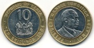 Kenia 10 Shillings - 1994r Bimetal ... Monety