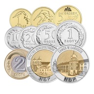 Zestaw monet obiegowych + 5 zł Odkryj Polskę 2024 r.