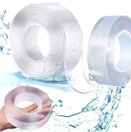 DWUSTRONNA TAŚMA NANO 2M WIELOKROTNA MOCNA WODOODPORNA 30MM PRZEŹROCZYSTA