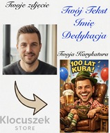 Śmieszna Karykatura z Twojego zdjęcia A4 + Ramka Gratis Prezent Urodziny