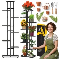 KWIETNIK STOJĄCY METALOWY WYSOKI NA BALKON 8 POZIOMÓW STOJAK NA KWIATY LOFT
