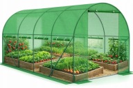 Tunel foliowy ogrodowy 2,5x4m folia PE 140g mocny stelaż 8 okien