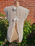 NEXT koszula bluzka koszulka koronkowa gipiura kokardki r 36