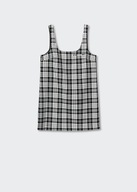 M A N G O sukienka mini krata ołówkowa grunge kraciasta quiet luxury preppy