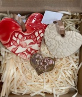 Zestaw 3 ceramicznych serduszek | ZPSW Białystok | 34. Finał WOŚP Opis: