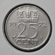 *HOLANDIA [0037]*25 centów 1972 Juliana (królowa Holandii), Korona 25 CENT