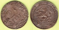 HOLANDIA 2 1/2 CENTS 1905 r.