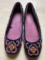 Baleriny wyszywane koralikami Rozm. 39 + GRATIS