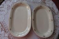 CHODZIEŻ 2 ŁADNE PÓŁMISKI ZŁOTE DODATKI