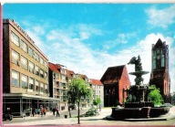 Pocztówka Szczecin 1979, katedra św.Jakuba, pl.Orła Białego