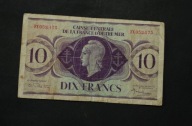 Francuska Afryka Równikowa - banknot - 10 Frank 1944 rok