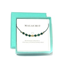 Bransoletka kamienie naturalne Malachit Czakra S