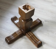 Noga meblowa Lite Drewno Dąb Naturalny Kwietnik Stolik Kolumna