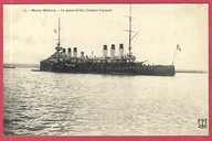 Okręt wojenny statek niszczyciel krążownik wojna Jeanne d Arc morze