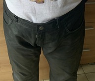 Spodnie motocyklowe skóra CHOPPER 56 XL pas 100 cm