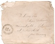 OLKUSZ -ROSJA CARSKA -koperta -obieg 1900 rok do LATOWICZ stemple