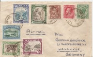 JAMAJKA JAMAICA -NIEMCY -koperta lotnicza znaczki obieg 1926 rok