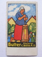 Mleczarnia Bolle - masło - zalepka reklamowa