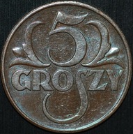 5 groszy 1939 - około menniczy egzemplarz