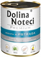DOLINA NOTECI MOKRA KARMA DLA PSA BOGATA W PSTRĄGA 800G