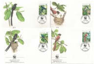 7-FDC-DF34-Szenszyle, WWF 1996-Egzotyczne ptaki